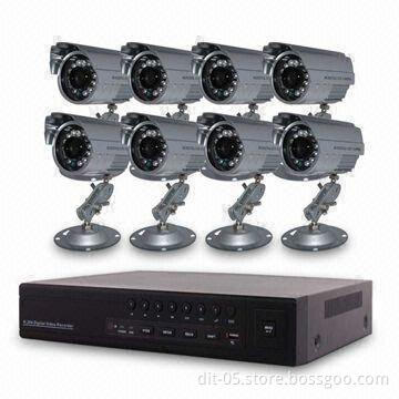 8-channel DVR, H.264 Motion Detection, Support D1, HD1, CIF Remote Live Viewing, IR Remote Control